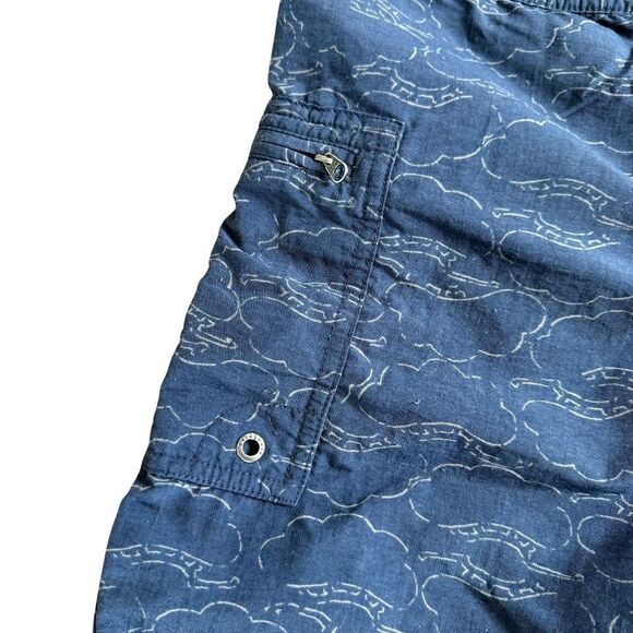 Patagonia Mens Swim Trunks Medium Shorts Solid Navy Blue Drawstring Waist - Picture 5 of 7